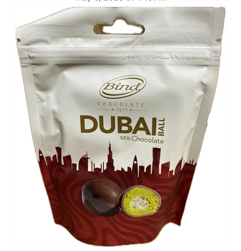 Bind Dubai Choco Ball Milk 2.11Oz 20Pk