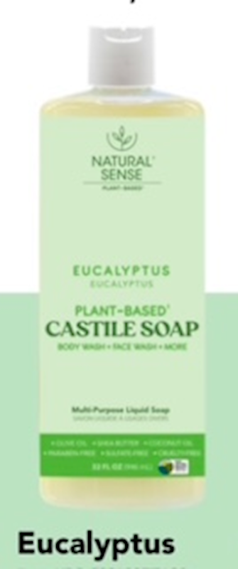 Natural Sense Castile Soap Eucalyptus 32Oz 6Pk