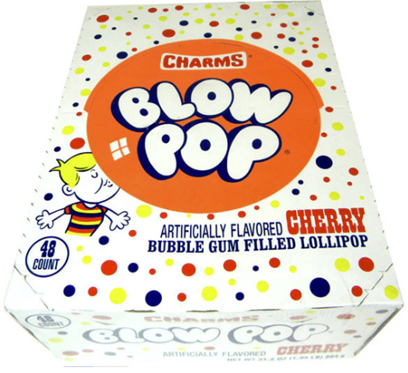 Blow Pop Cherry 48Pcs