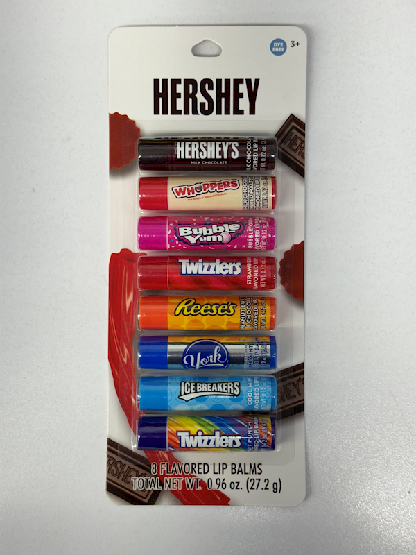 Hershey Candy Flavors Lip Balm 8Pk