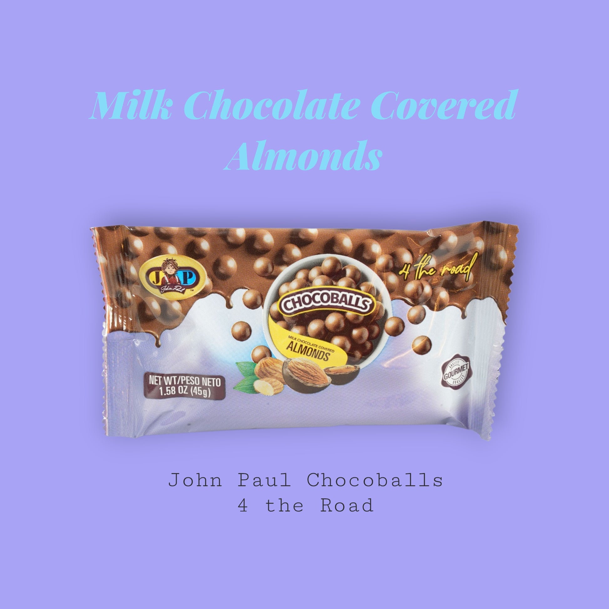 Jp Chocolateballs Milk Cvrd Almond 45G-24Pk