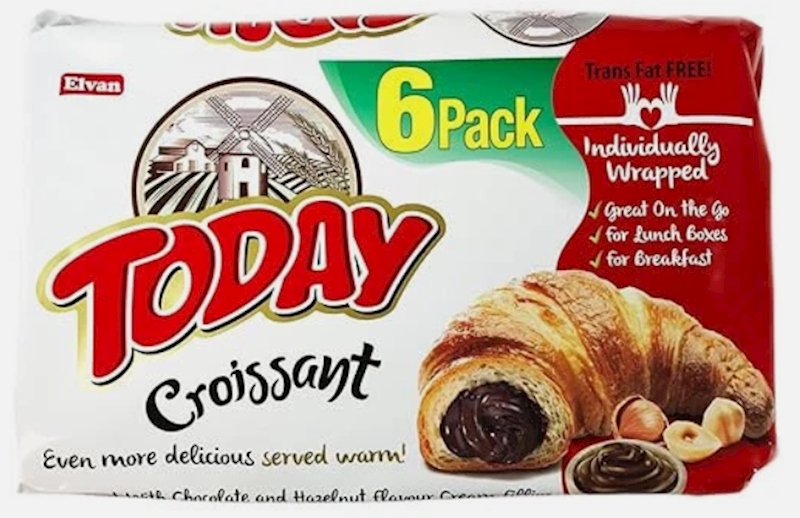 Today Croissant Chocolate Filling 6 Ind Wrpd 12Pc