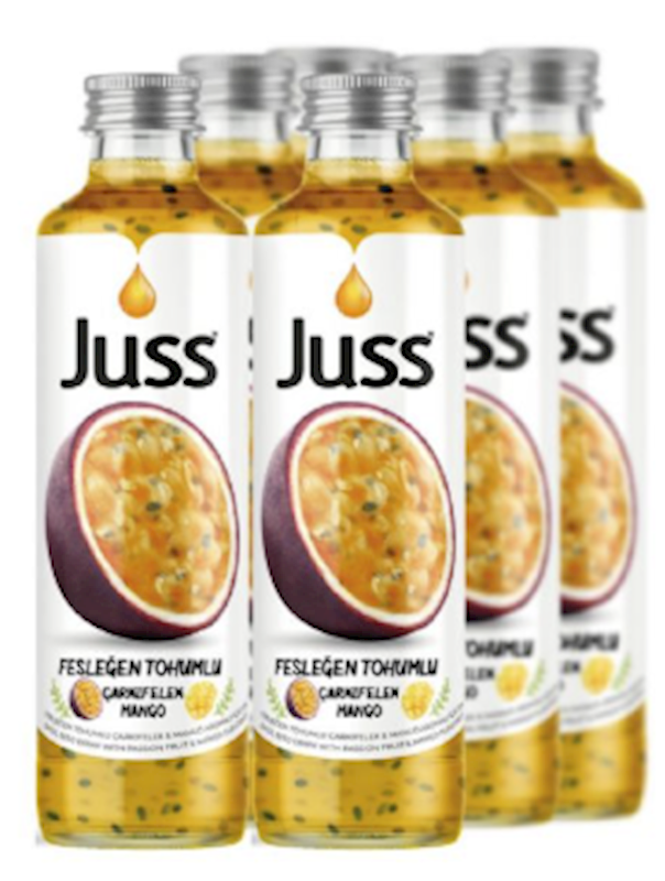 Juss Basil Seed Drink  Passionfruit&Mango 8.45Oz 24Pk