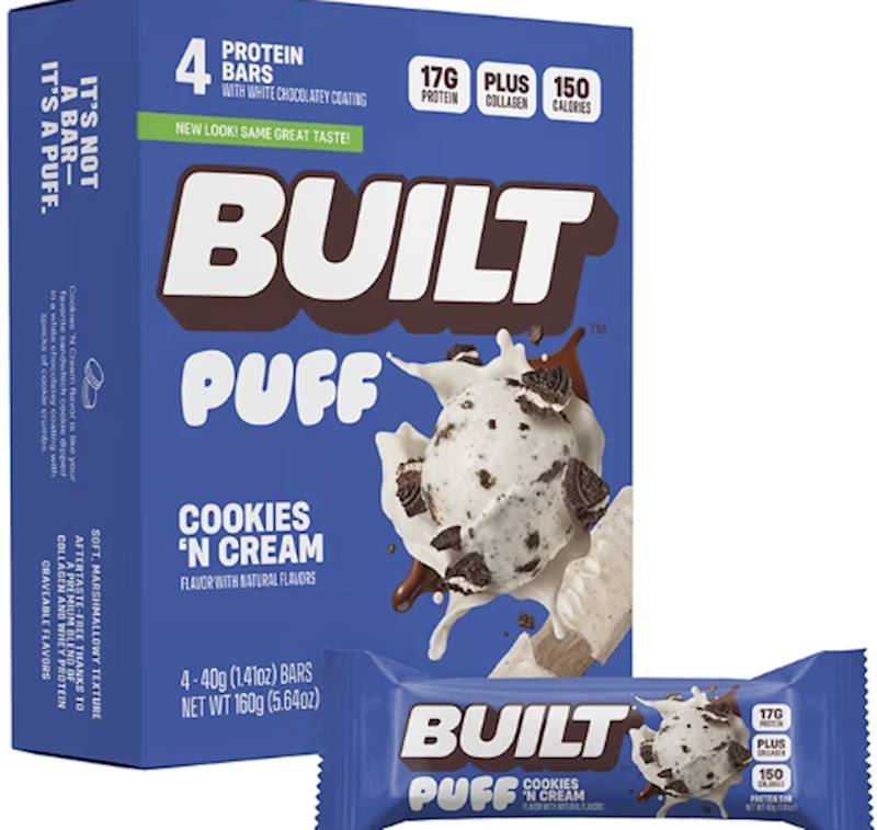 Built Puff Bars Cookie & Cream 12Ct