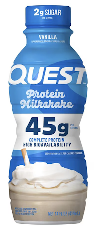 Quest Rtd Protein Milkshake 45G Vanilla 12Ct