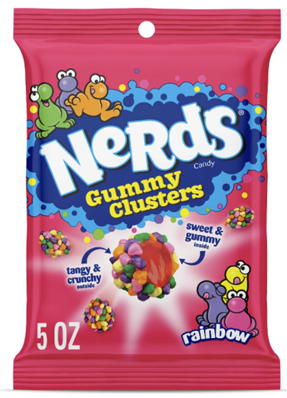 Nerds Gummy Clusters Rainbow 5Oz 12Pk