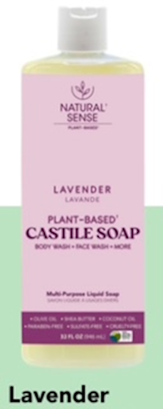 Natural Sense Castile Soap Lavender 32Oz 6Pk