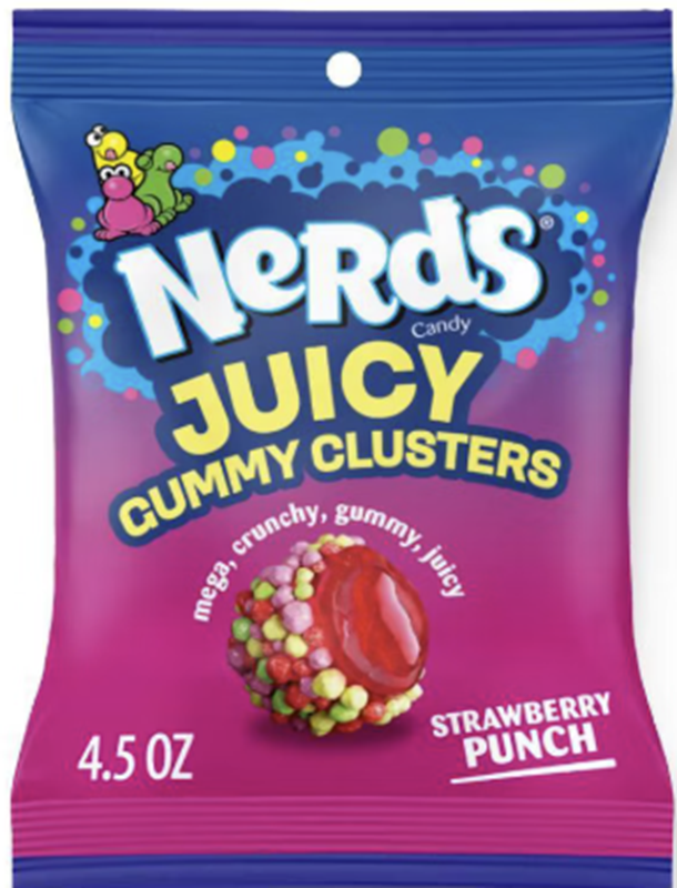 Nerds Gummy Clusters Juicy Strwberrry Punch 5Oz 12Pk