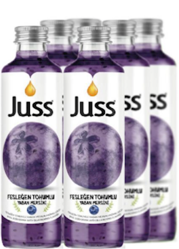 Juss Basil Seed Drink Blueberry  8.45Oz 24Pk