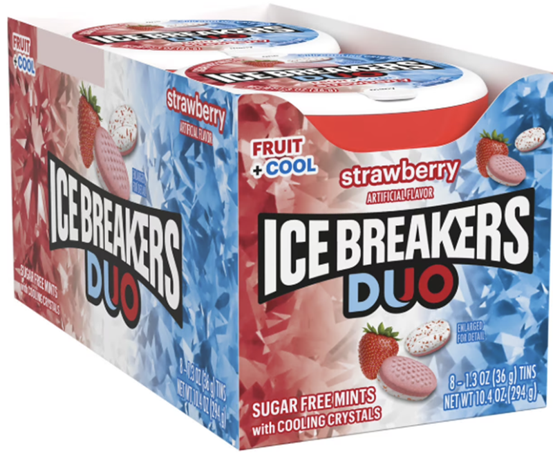 Ice Breakers Duo Strawberry 8Ct