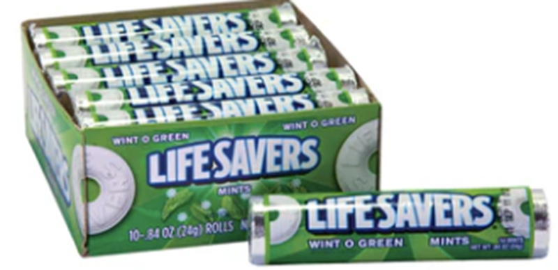Lifesaver Roll Winter Green 20Ct