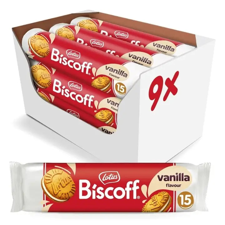 Biscoff Cookies Vanilla 150G 9Pk