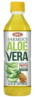 Okf Farmers Aloe Drink (Pineapple) 20/16.9Oz