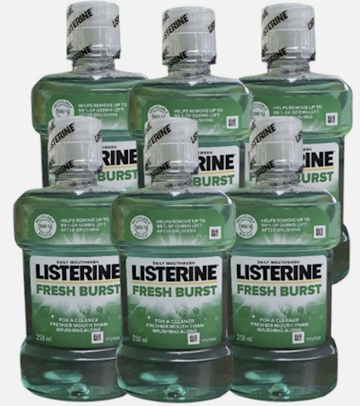 Listerine Mouthwash 250Ml Freshburst 6Pk