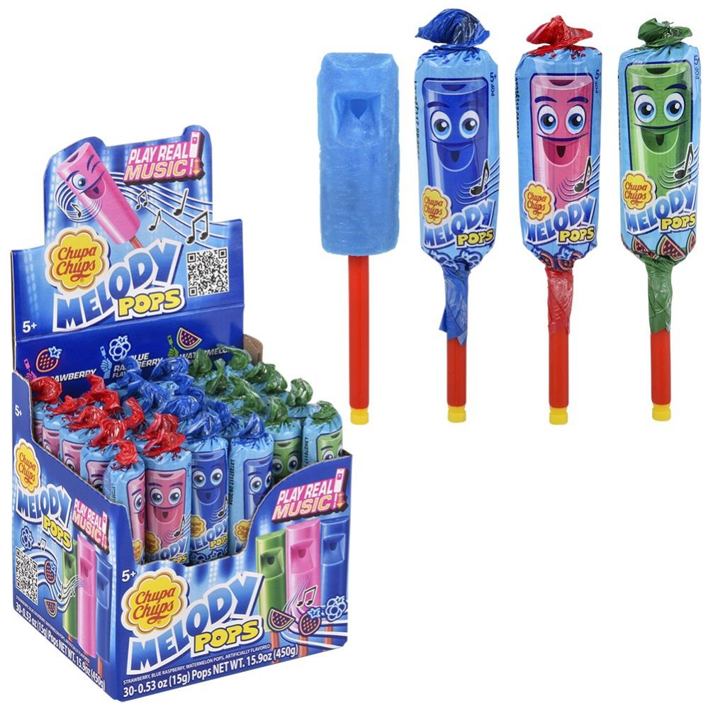 Chupa Chups Melody  Lollipop Strwberry 48 Pcs