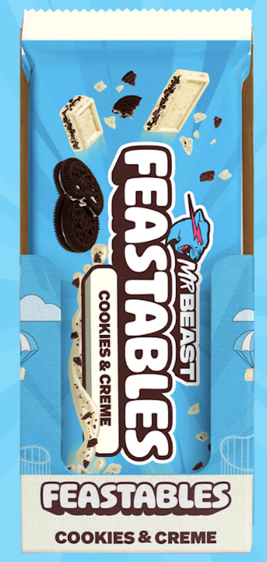 Feastables Choc Cookie & Cream 2.1Oz