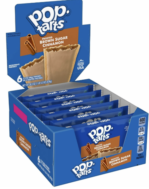 Pop Tart Brown Sugar Cinnamon 3.3Oz 6Pcs