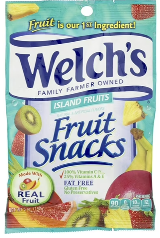 Welch'S Island Fruit Snack 5Oz 12Pk