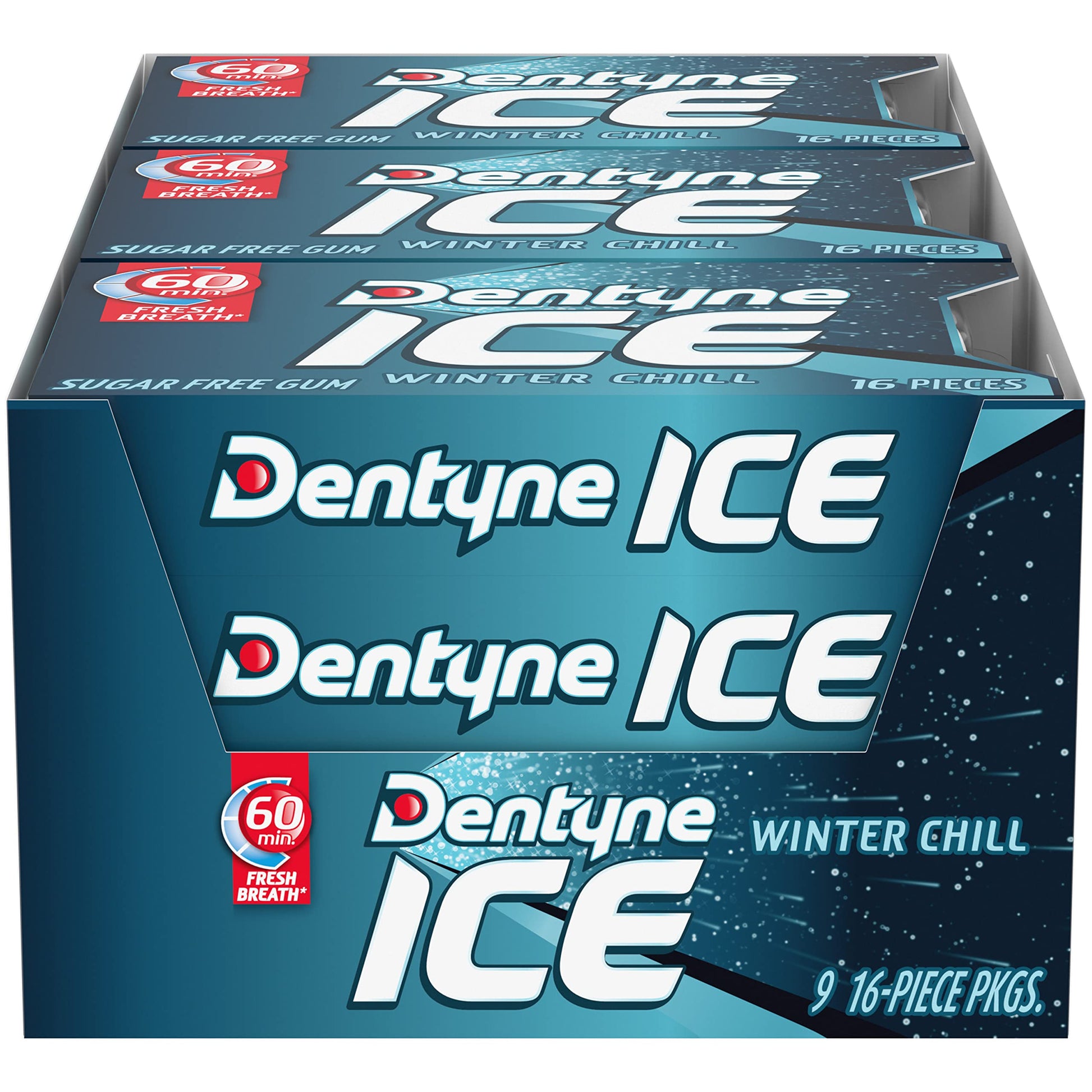 Dentyne Ice Winter Chill Pk 9-16Ct