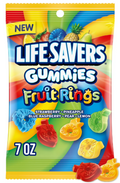 Lifesaver Gummi Fruit Ring Peg 7Oz 12Ct