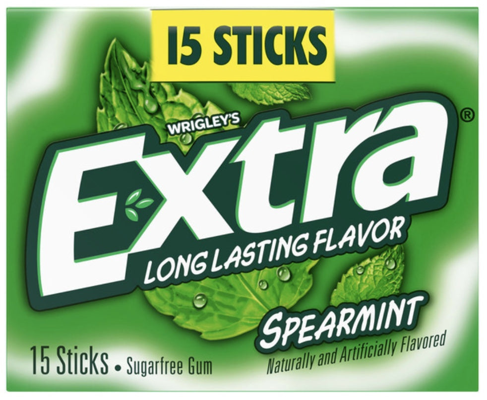 Wrigley Spearmint Slim Pack 10/15Stick