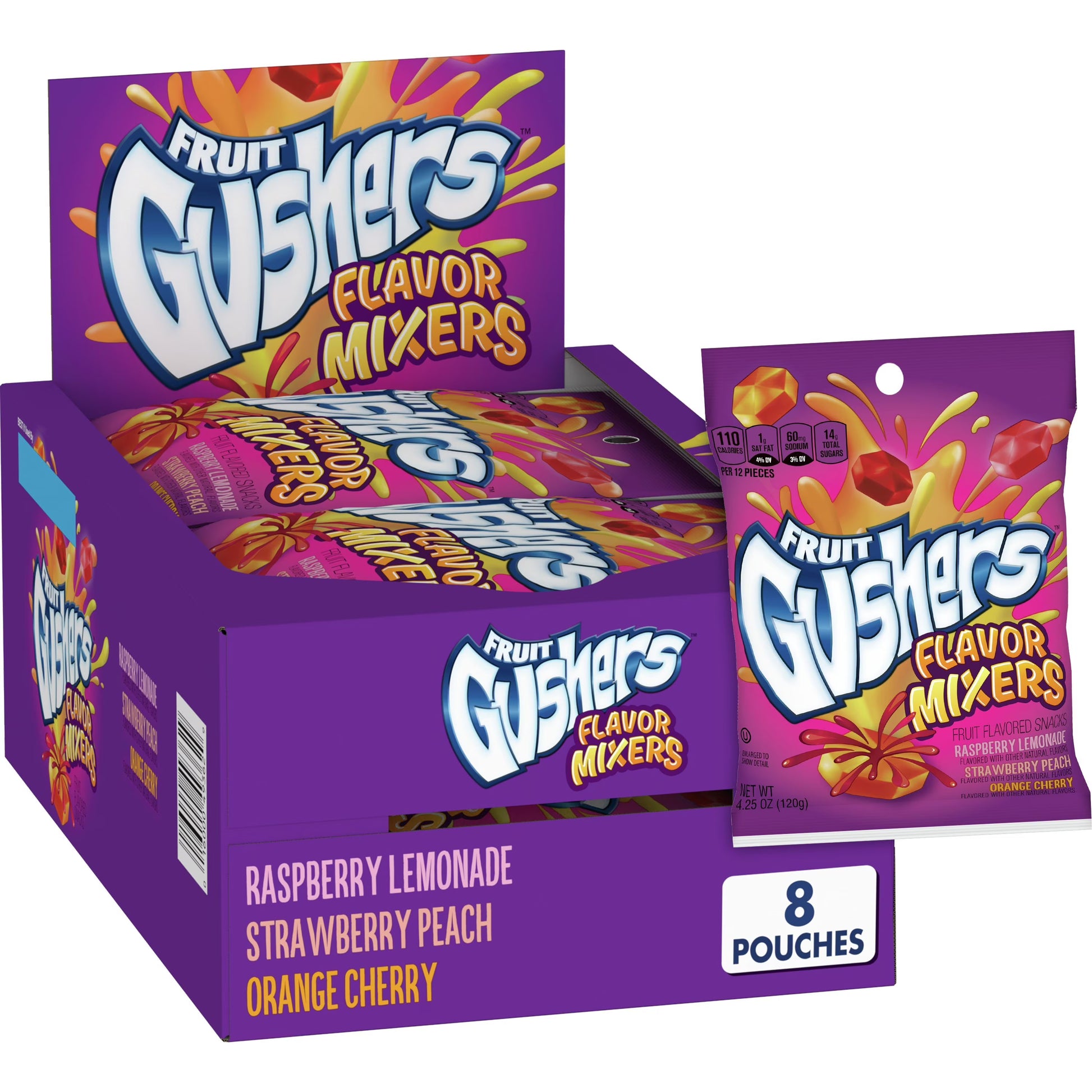 Gushers Mixers Asst 8Pk 4/25Oz
