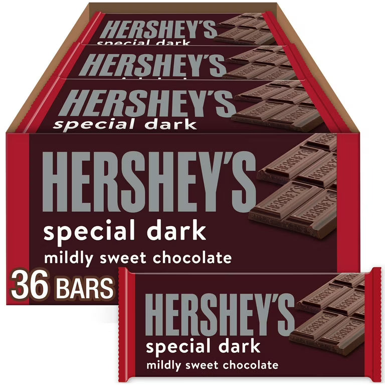 Hershey Bar Special Dark Chocolate  1.5Oz 36Ct