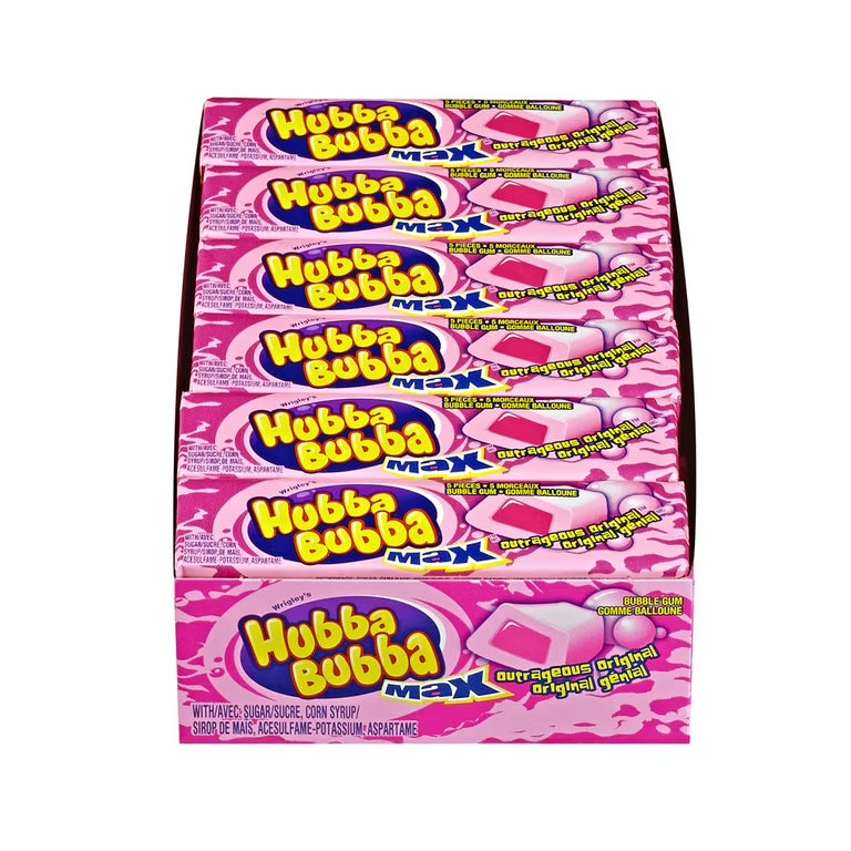 Hubba Bubba Max Strawberry Waterml Pk 18-9Ct