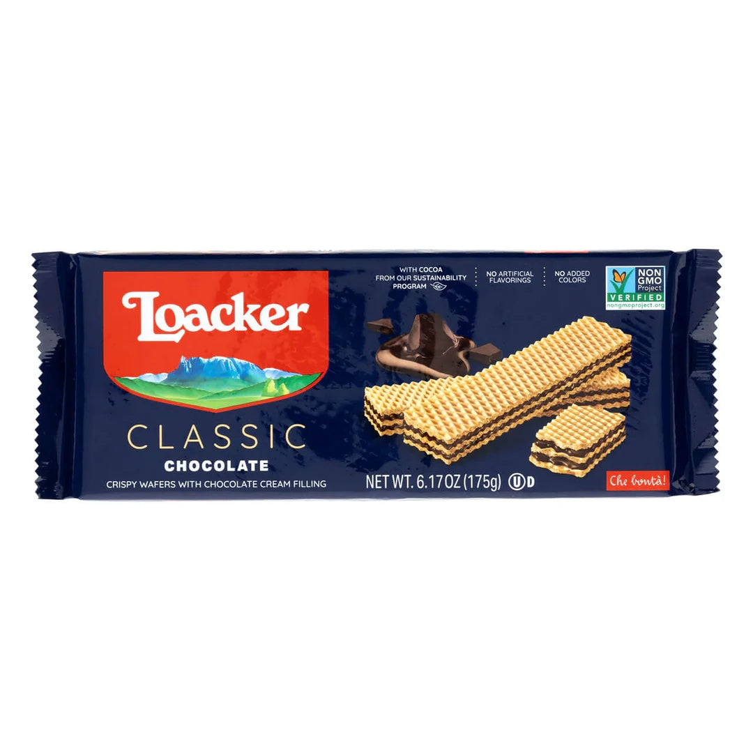 Loacker Wafer Dark Chocolate 1.59Oz 12Pk