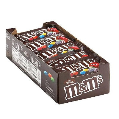 M&M Mini Tubes Milk Choc 1.08Oz 24Ct