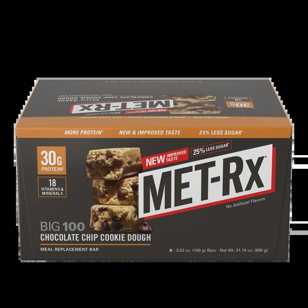 Met-Rx Bar Chocolate Chip Cookie Dough 9Pk