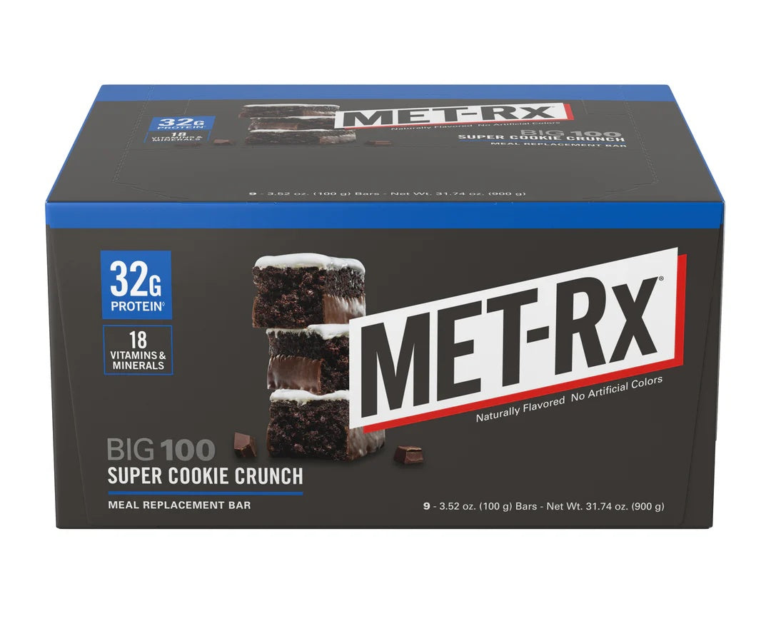 Met-Rx Bar Super Ckie Crnch 9Pk