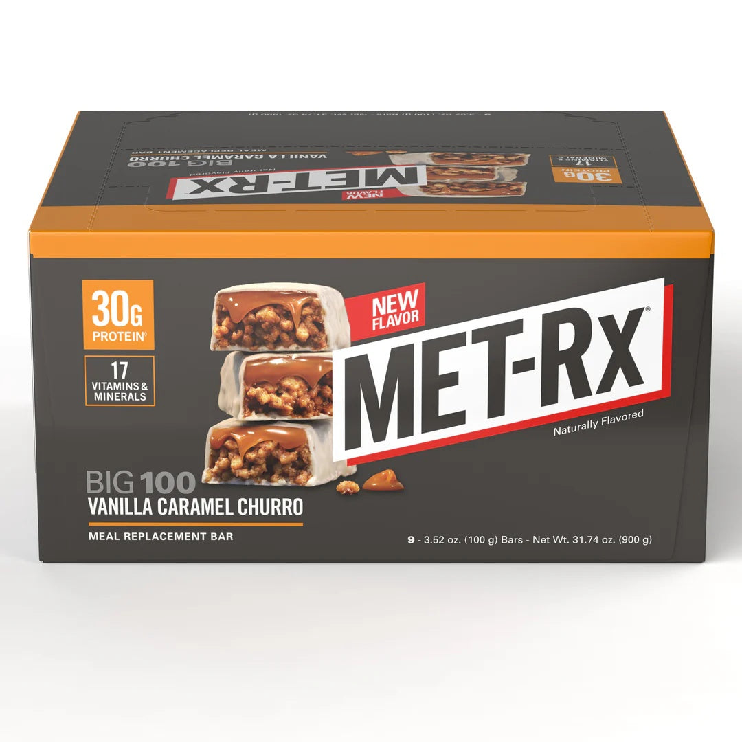 Met-Rx Bar Vanilla Caramel Churro 9Pk