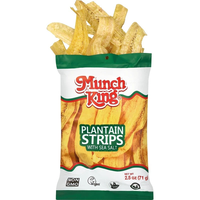 Munch King Plantain Strips 2.5Oz  24Pk