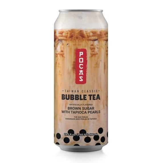 Pocas Bubble Tea Strawberry 16.5Fl Oz X 24