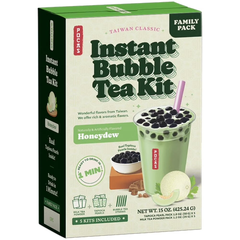 Pocas Bubble Teas Diy Kit 5Pk Honeydew