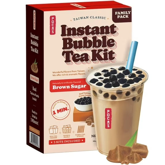 Pocas Bubble Teas Diy Kit 3Pk Brown Sugar 12Pk