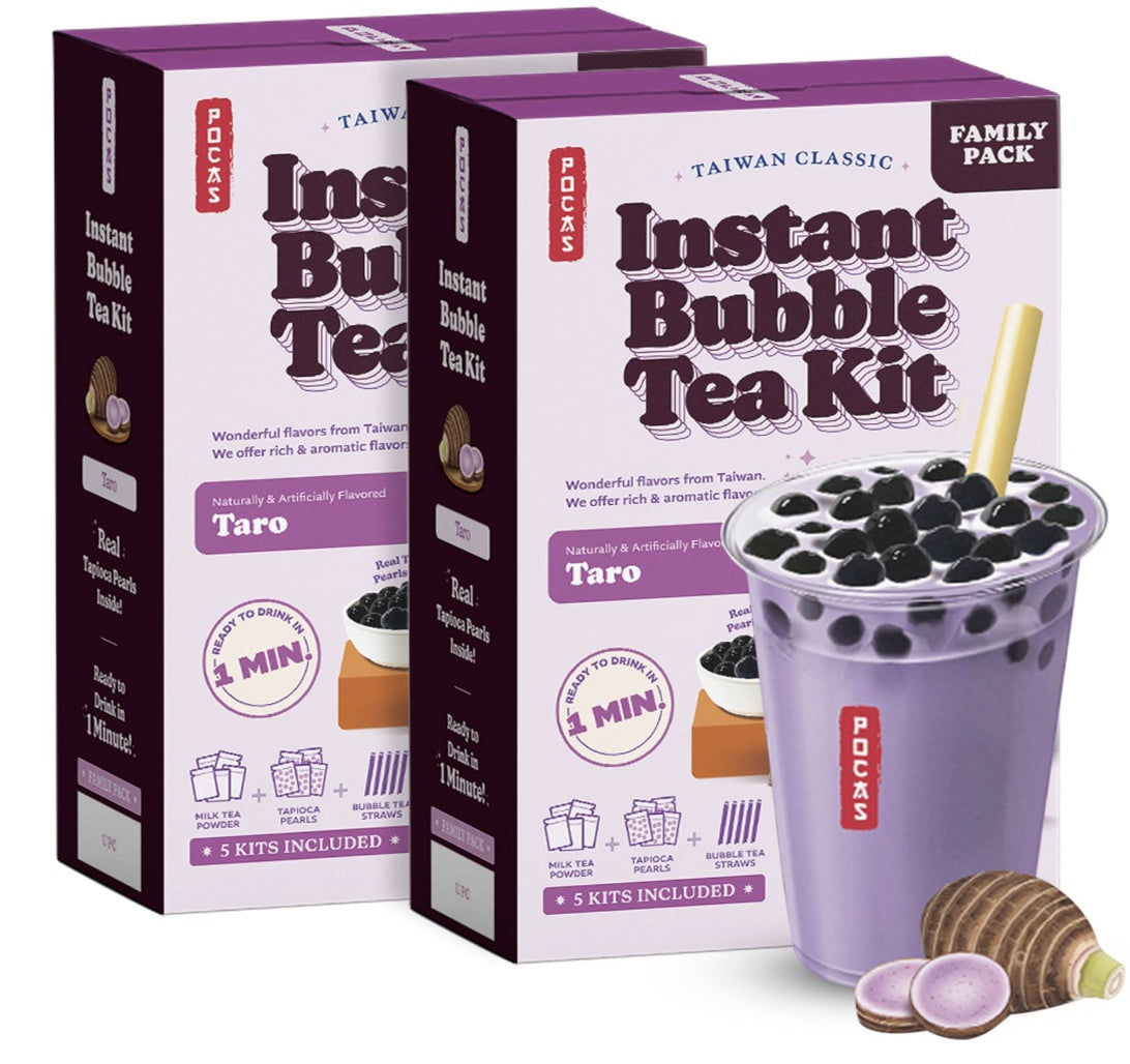Pocas Bubble Teas Diy Kit 3Pk Taro 12Pk