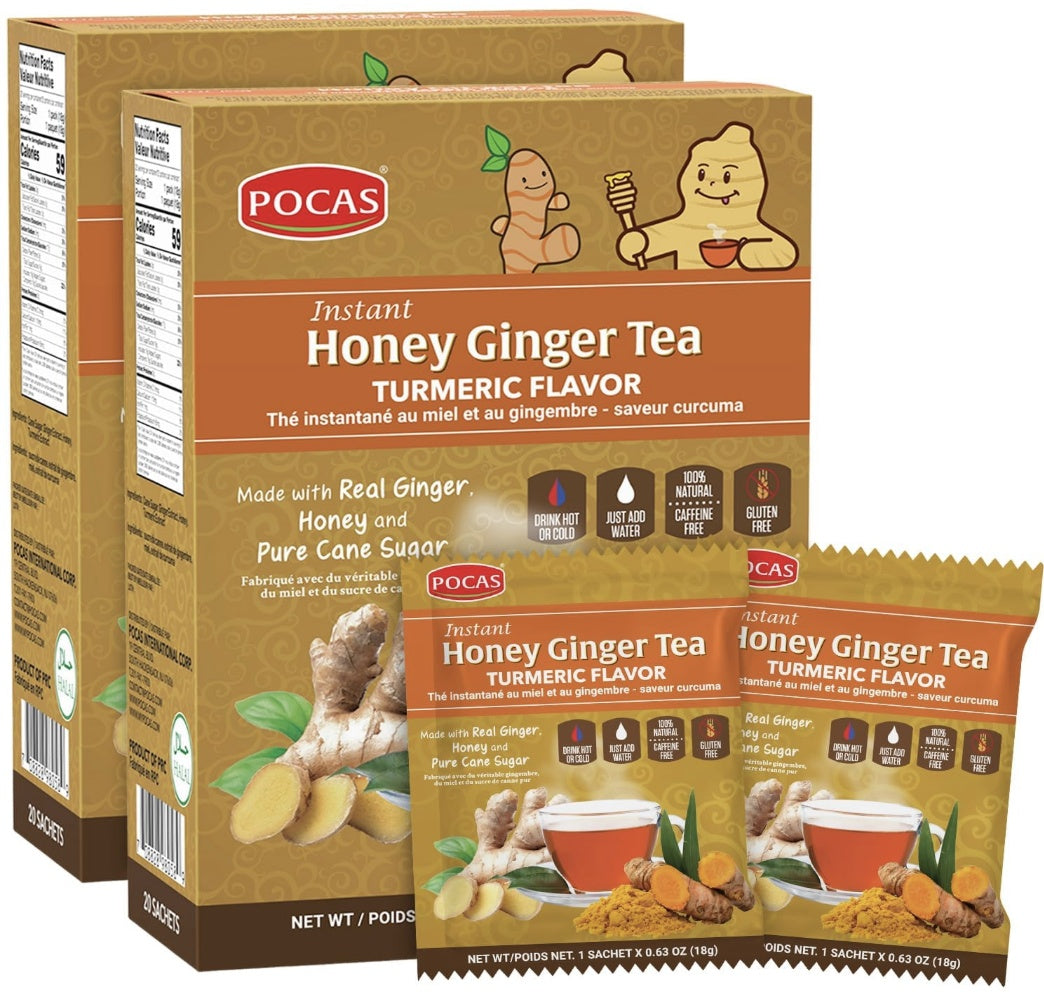 Pocas Honey Ginger Teas 6Pk Turmeric