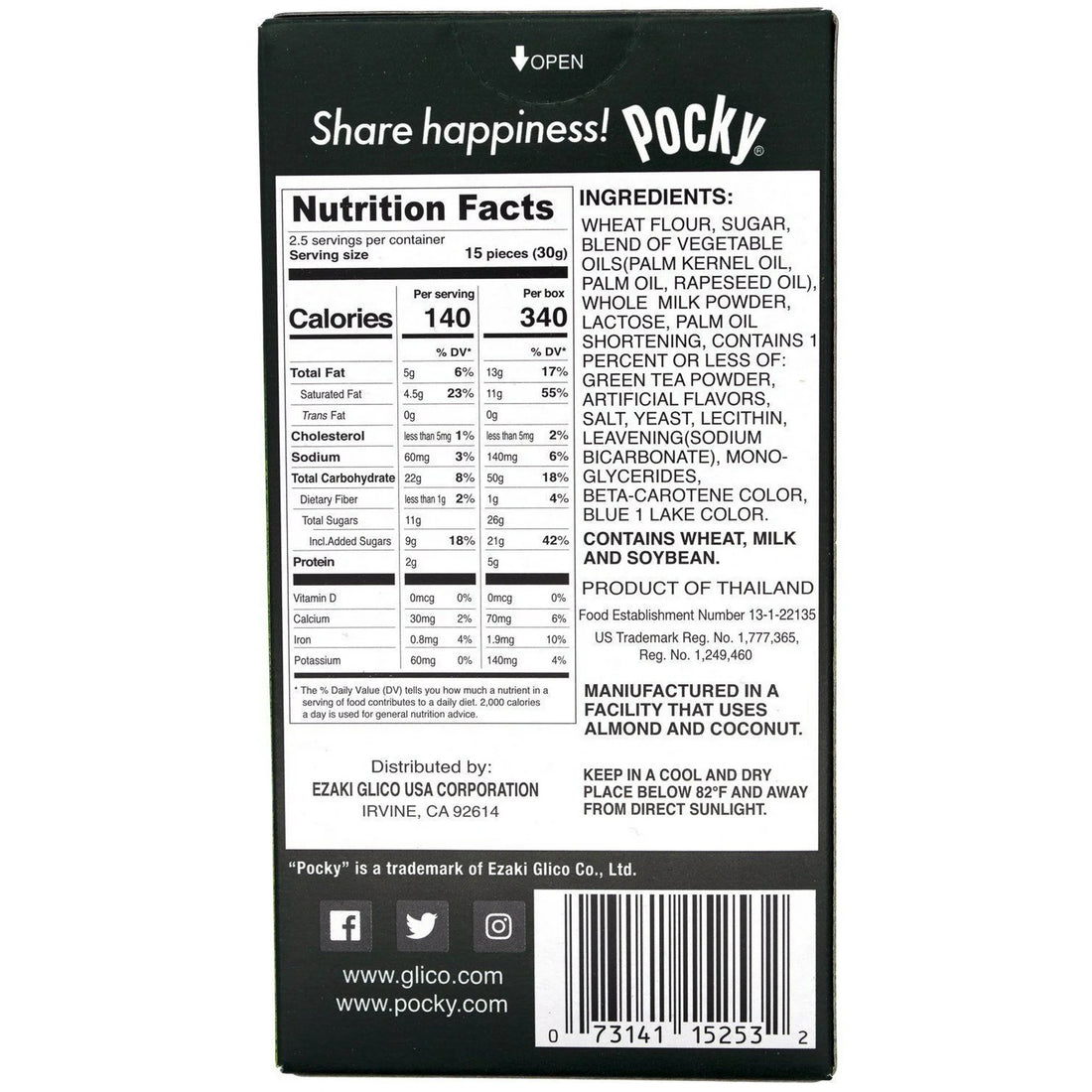 Pocky Green Tea 10Pk