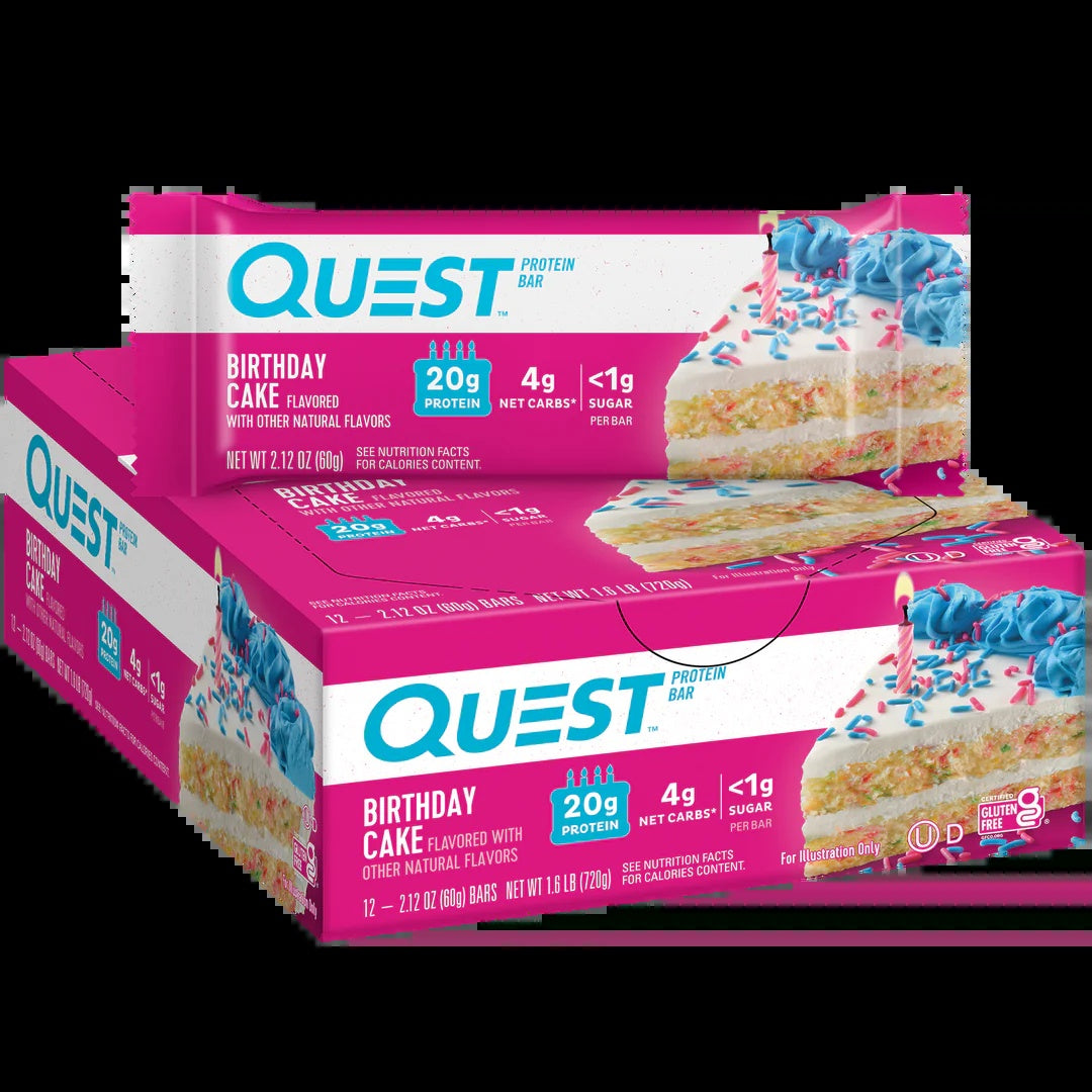 Quest Frosted Cookies Birthday Cake 6/8Pk