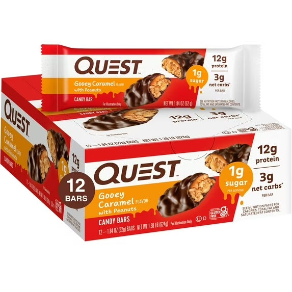 Quest Bar Goosey Caramel 12Pk
