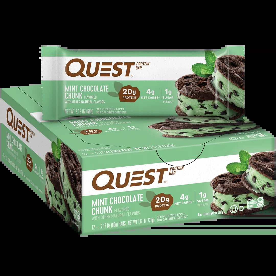 Quest Bar Mint Choco Chunk 12Pk