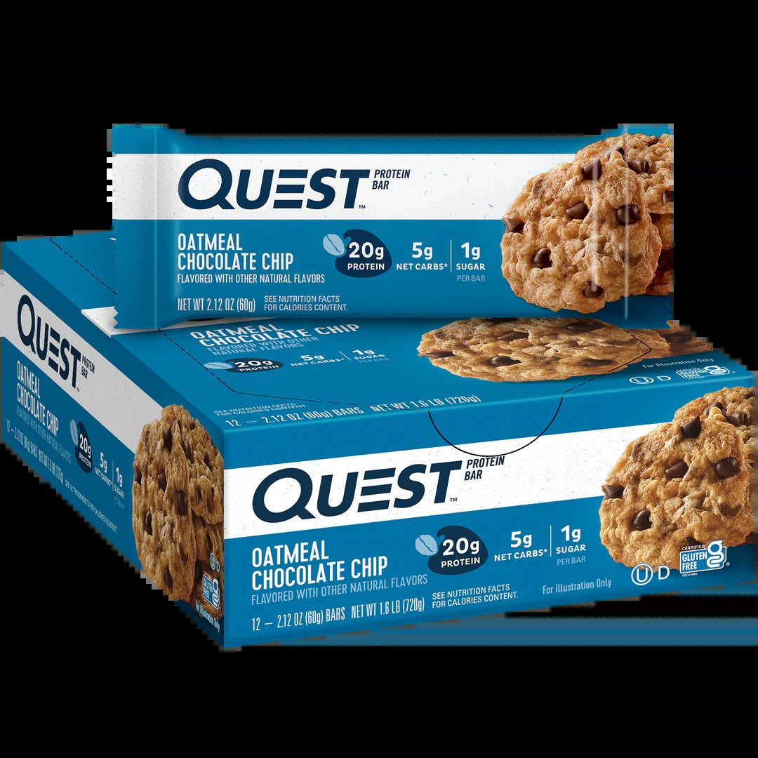 Quest Bar Oatmeal Chocolate Chip 12Pk