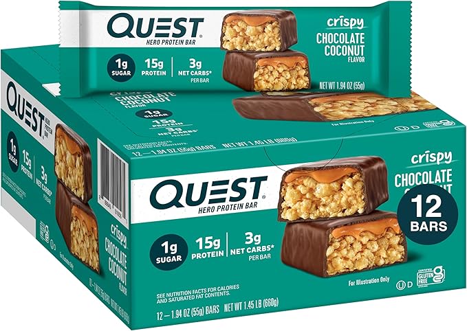 Quest Crispy Bar Choc Coconut 12Pk