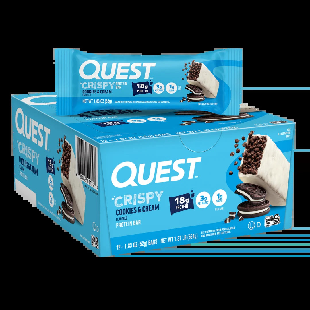 Quest Crispy Bar Cookies & Cream 12Pk