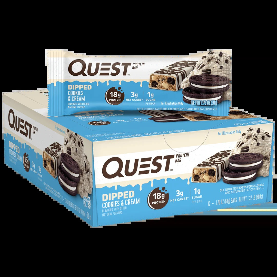 Quest Protein Dipped Ckies & Crm 12Pk