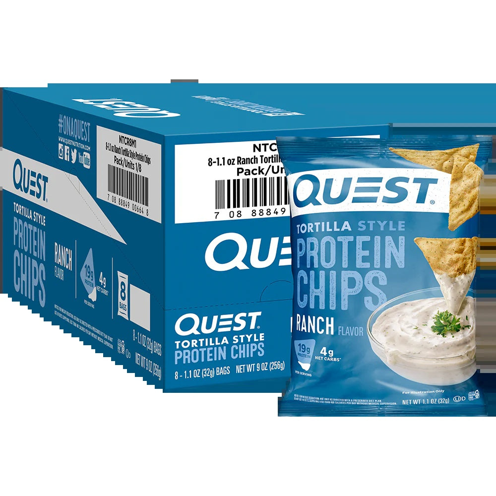 Quest Tortilla Chips Ranch 8Pk