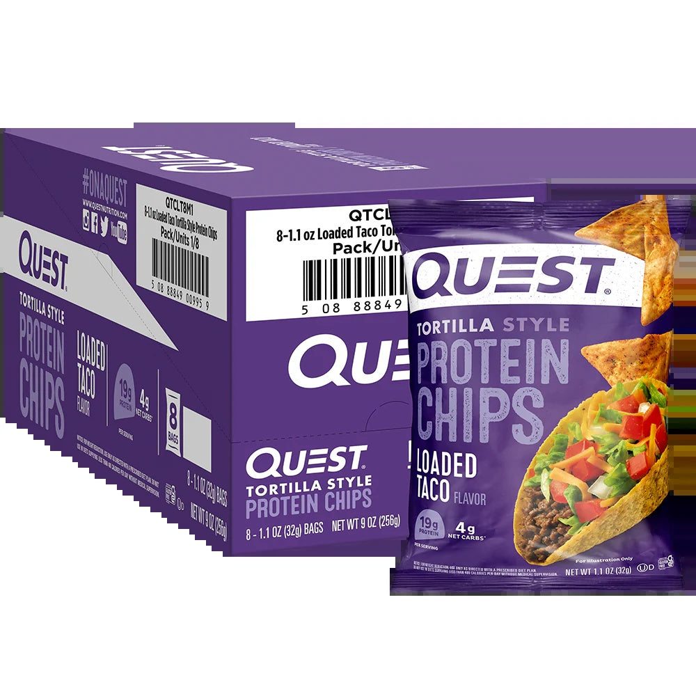 Quest Tortilla Chips Taco 8Pk
